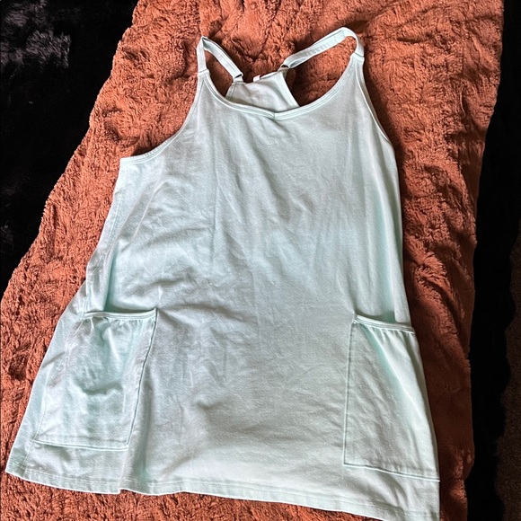 Light Blue romper with Pockets - Picture 1 of 4